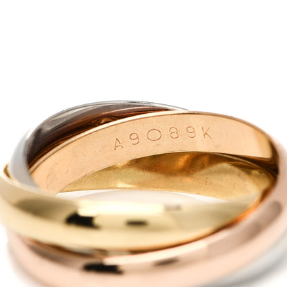 Cartier 18K Pink Yellow White Gold Classic Les Must De Cartier Trinity Ring 55 7.25 5 of 6