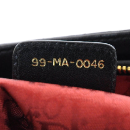 Christian Dior Lambskin Cannage Medium Lady Dior Black 8 of 9