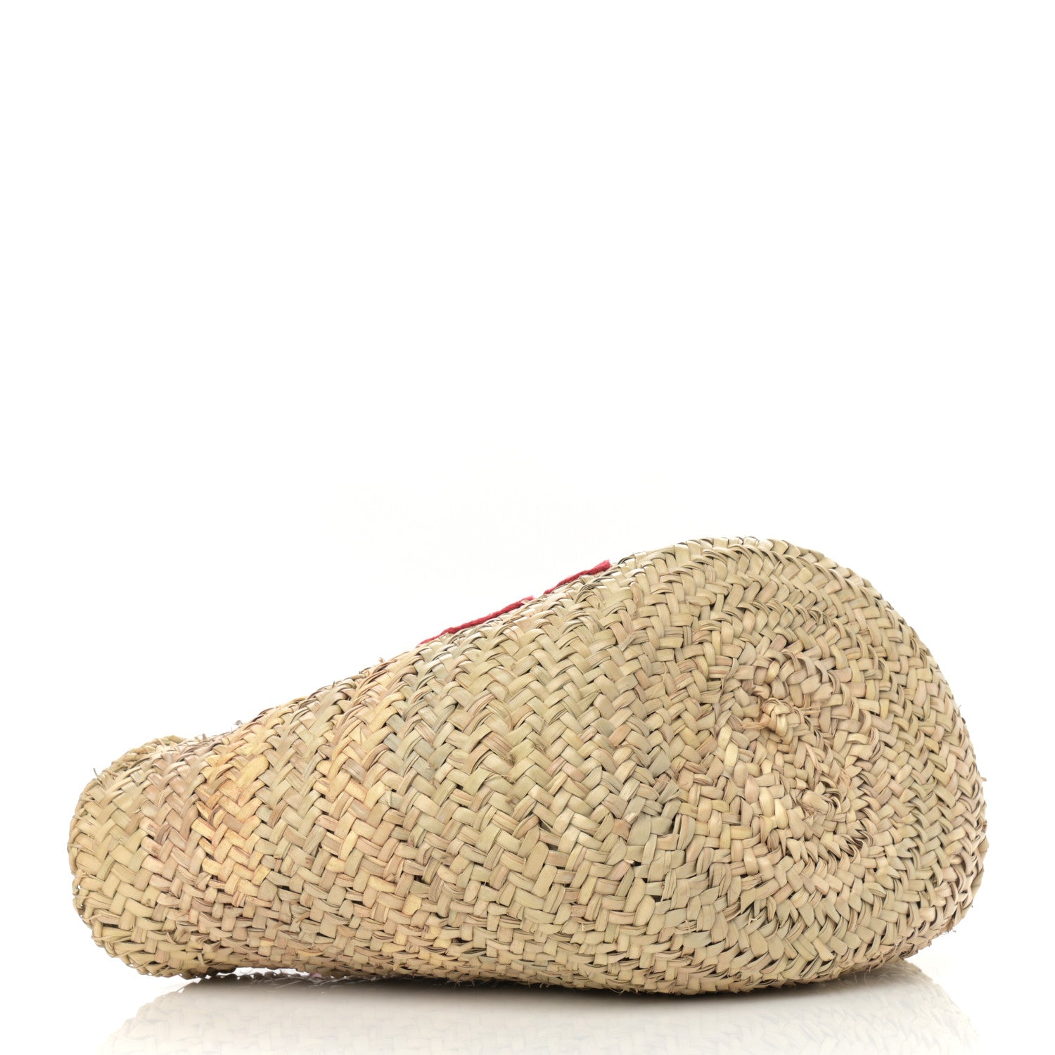 Dolce & Gabbana Woven Raffia Lizard Kendra Logo Tote Red Multicolor 4 of 10