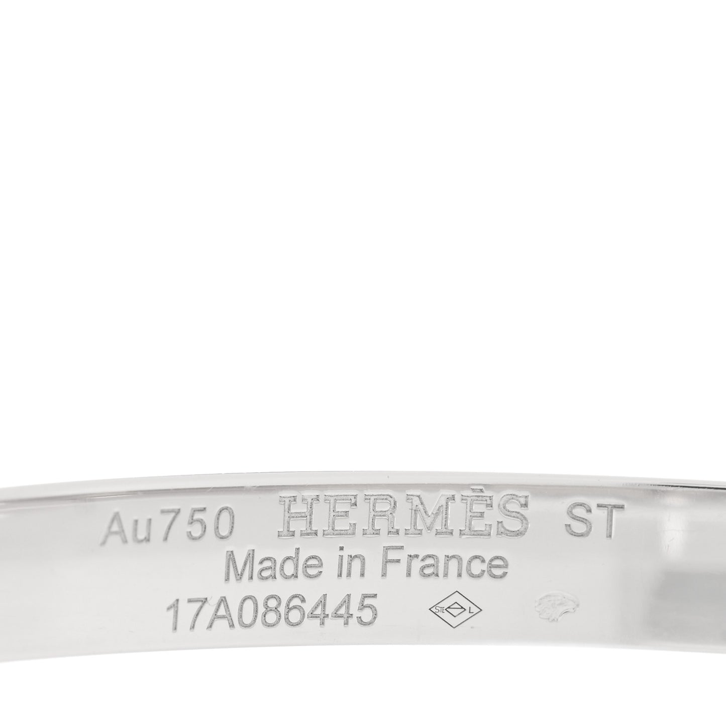 18K White Gold Diamond PM Kelly Bracelet ST