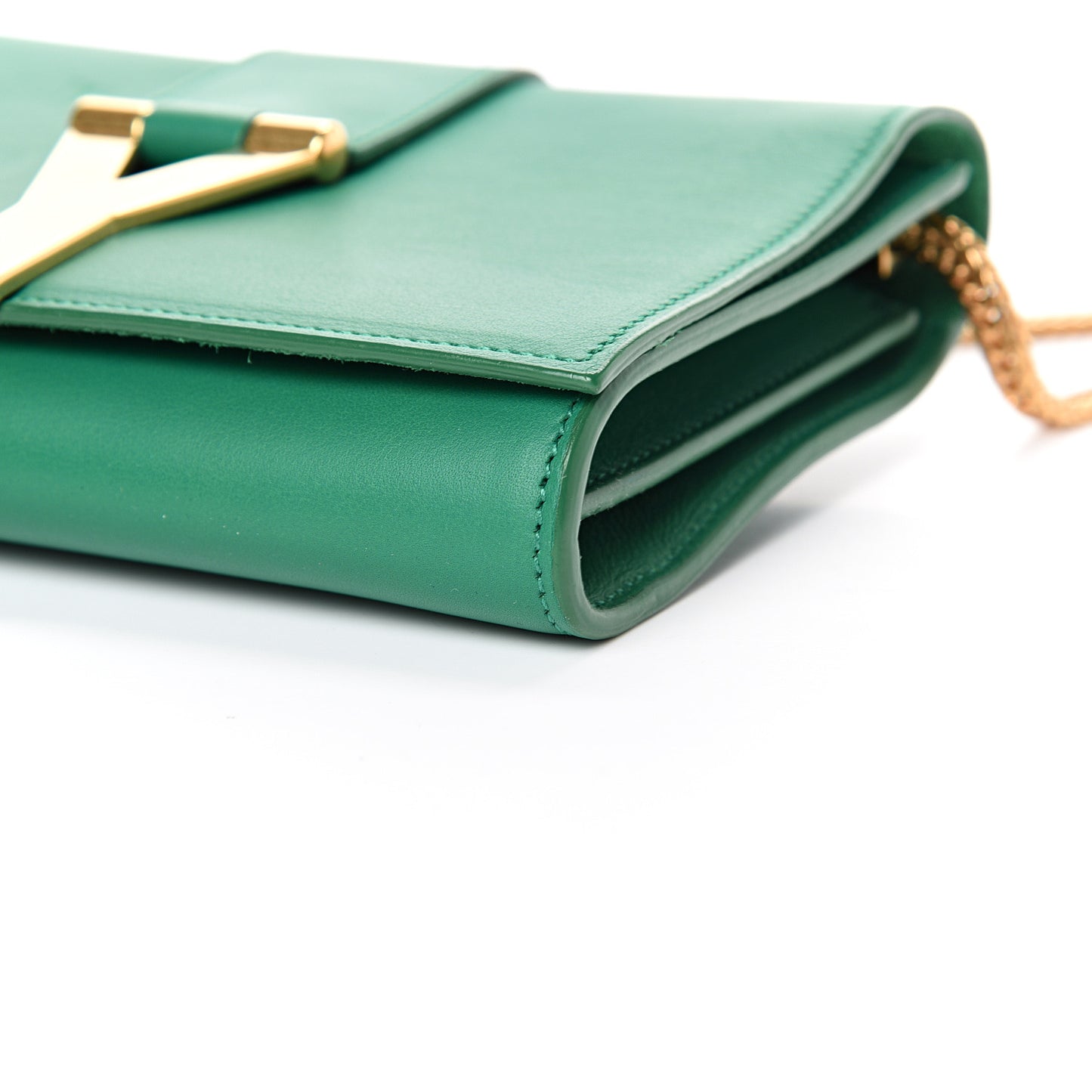 Calfskin Small Classic Y Satchel Green