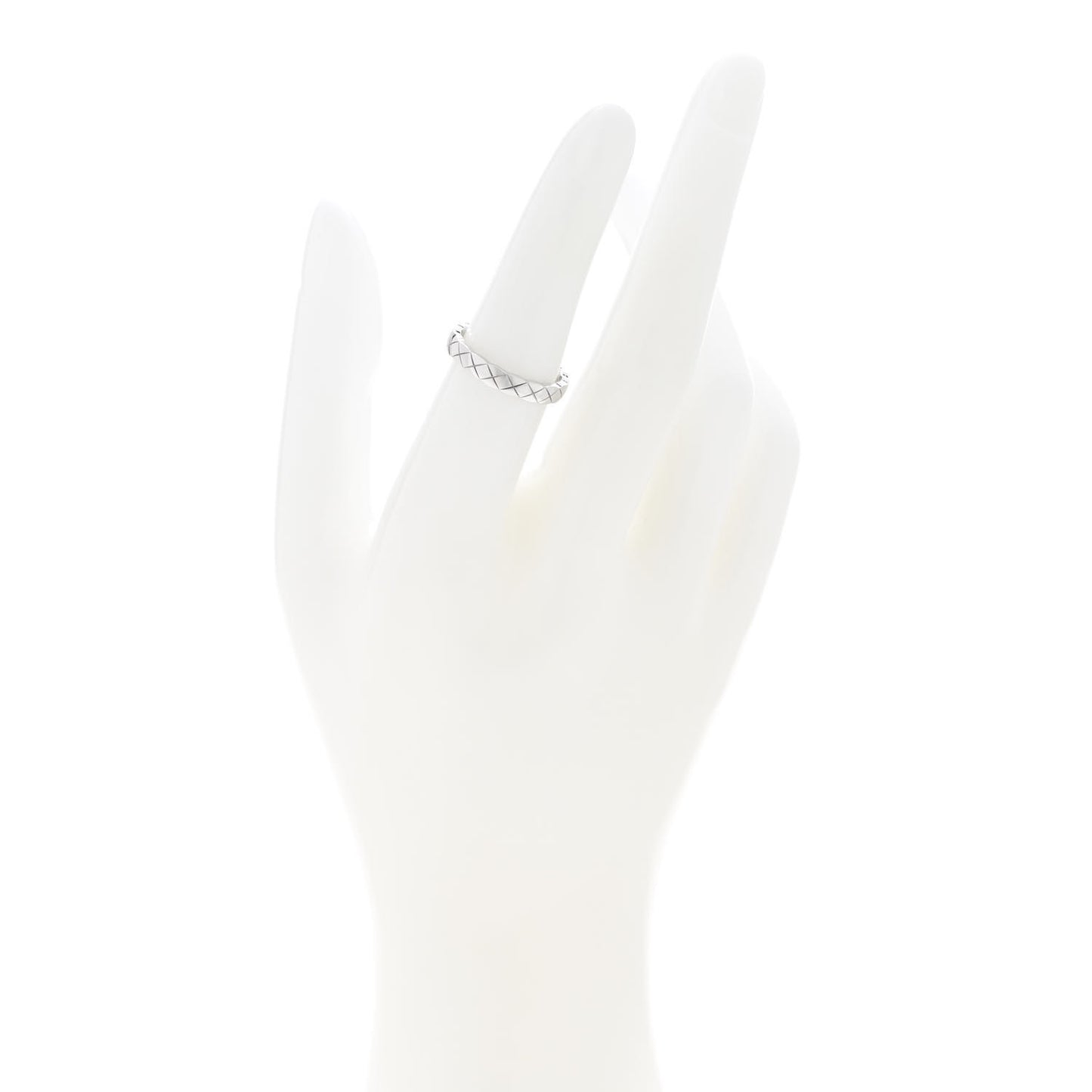18K White Gold Mini Coco Crush Ring 52 6