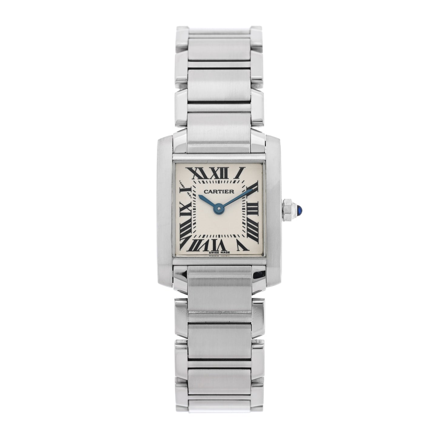 Stainless Steel 20mm Tank Francaise Quartz Watch