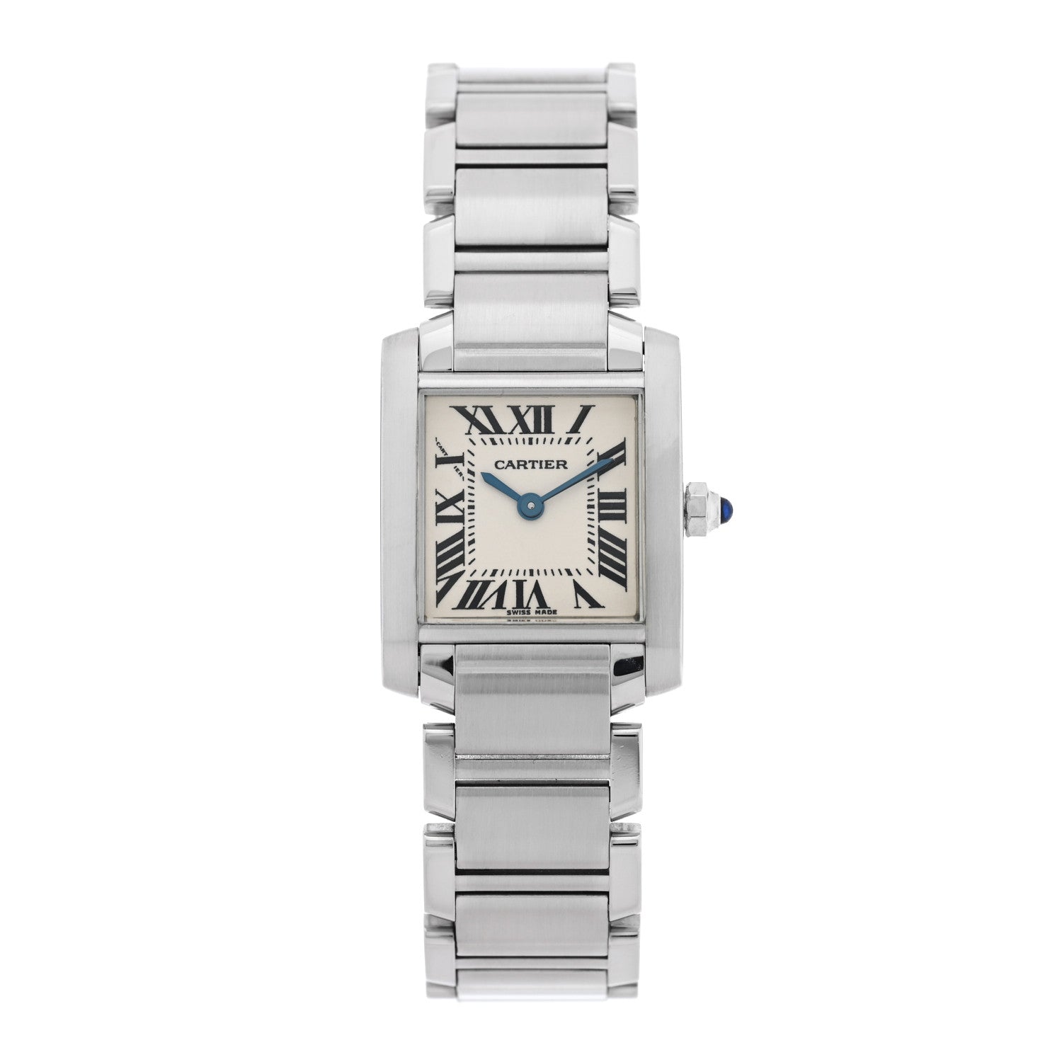 Cartier Stainless Steel 20mm Tank Francaise Quartz Watch 1 of 4