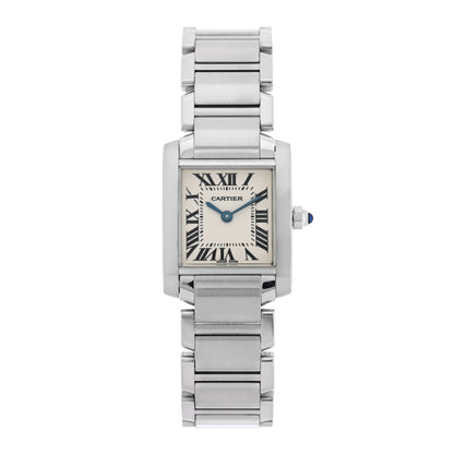 Cartier Stainless Steel 20mm Tank Francaise Quartz Watch 1 of 4