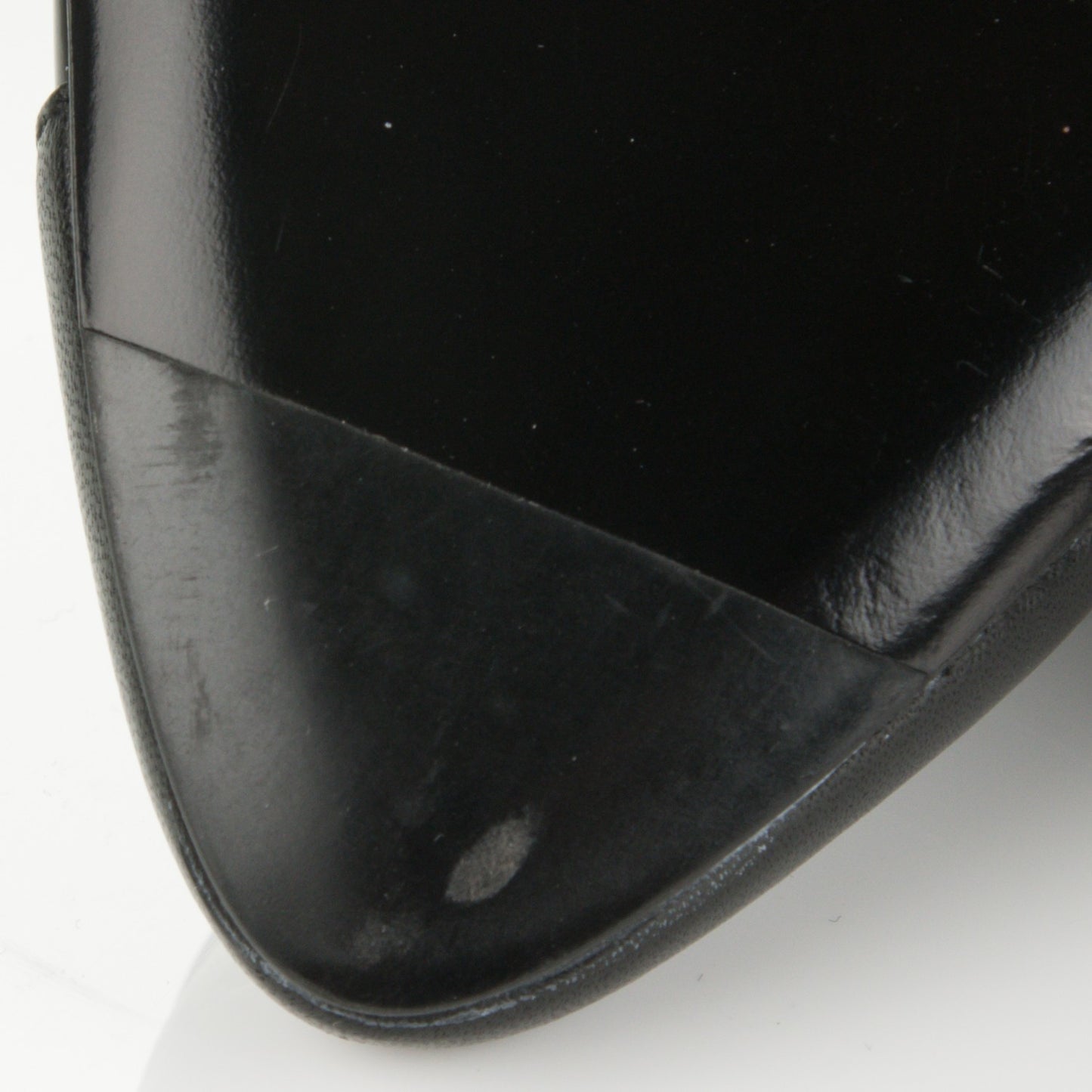 Lambskin Patent Cap Toe CC Pumps 35 Black