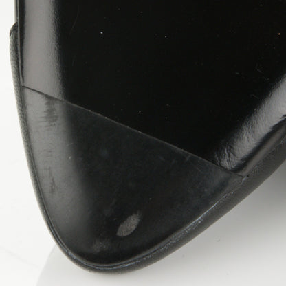 Chanel Lambskin Patent Cap Toe CC Pumps 35 Black 7 of 11