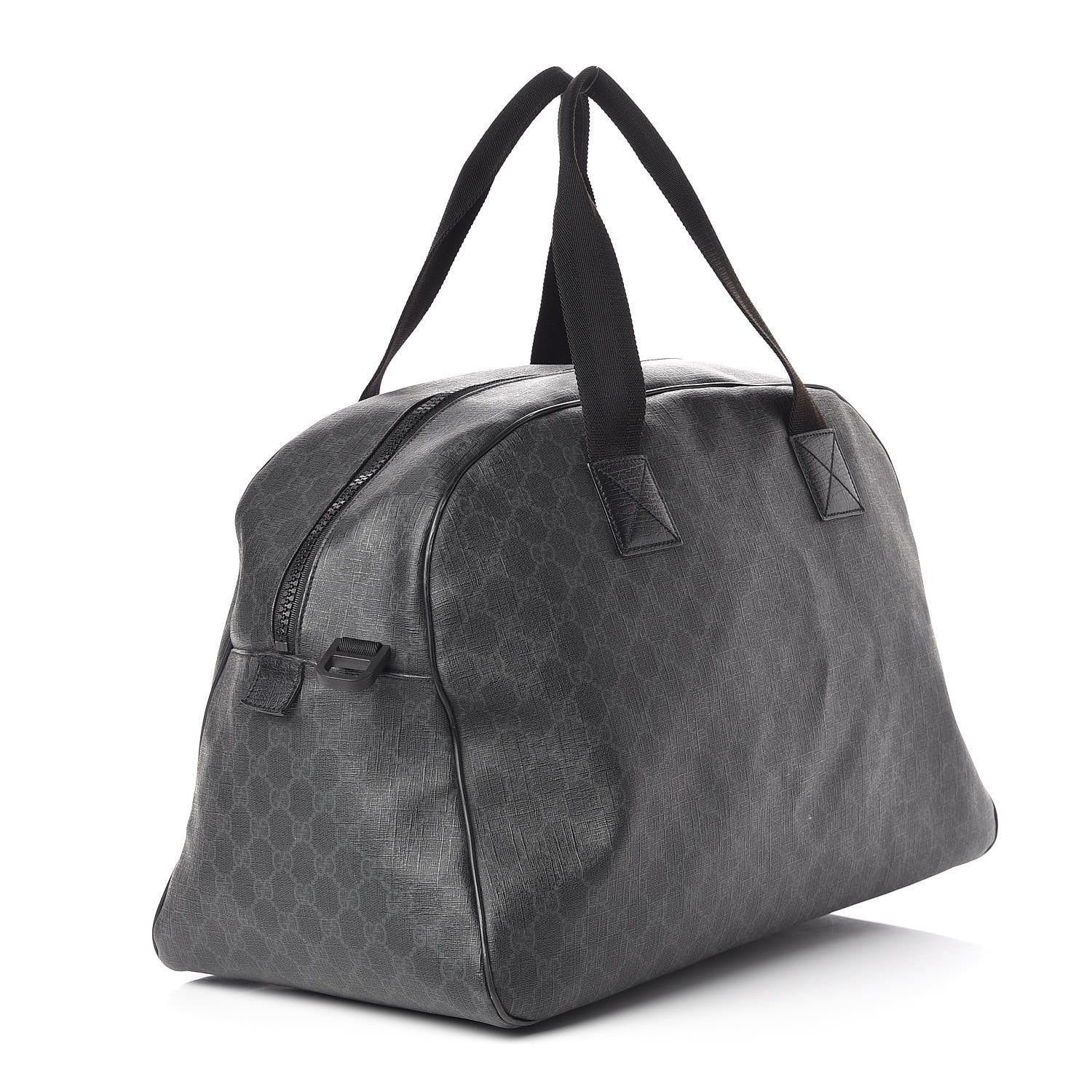 Gucci GG Supreme Monogram Duffle Bag Black 3 of 17