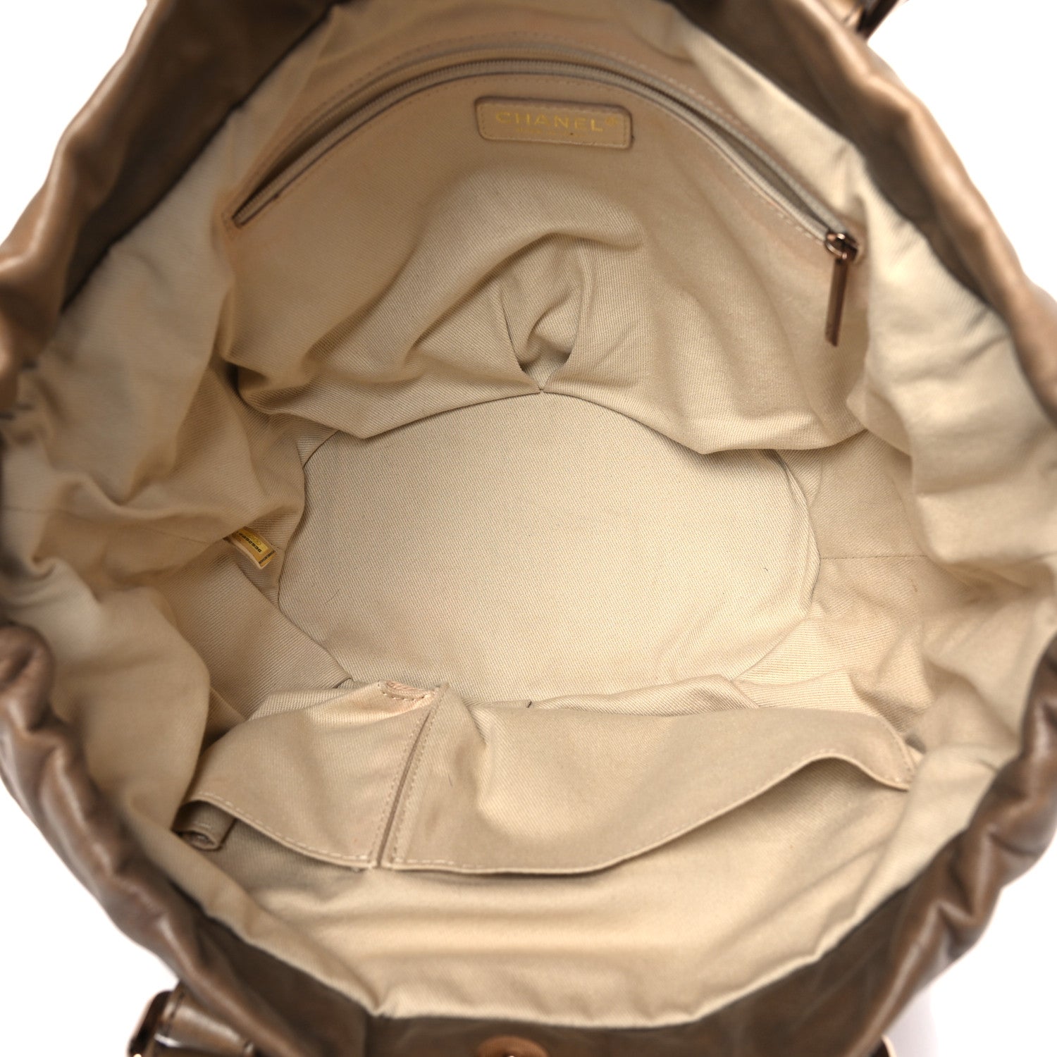 Chanel Lambskin Quilted Cloudy Bundle East West Tote Beige 5 of 11