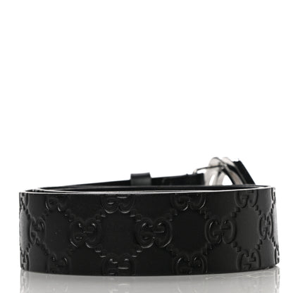 Gucci Guccissima Square G Belt 90 36 Black 3 of 10