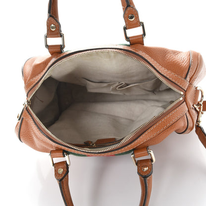 Gucci Calfskin Vintage Web Medium Boston Tobacco 6 of 15