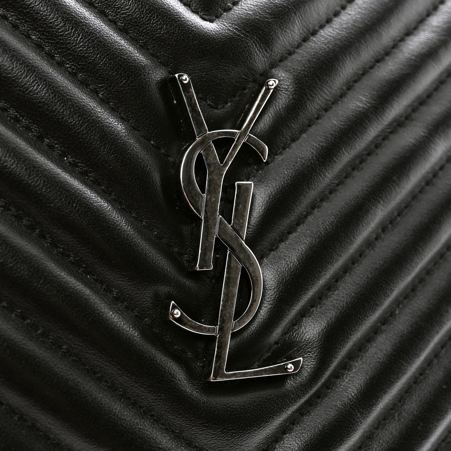 Calfskin Matelasse Monogram Lou Camera Bag Black