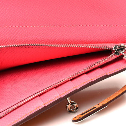 Hermes Epsom Verso Kelly Medium Wallet Abricot Rose Azalee 6 of 13
