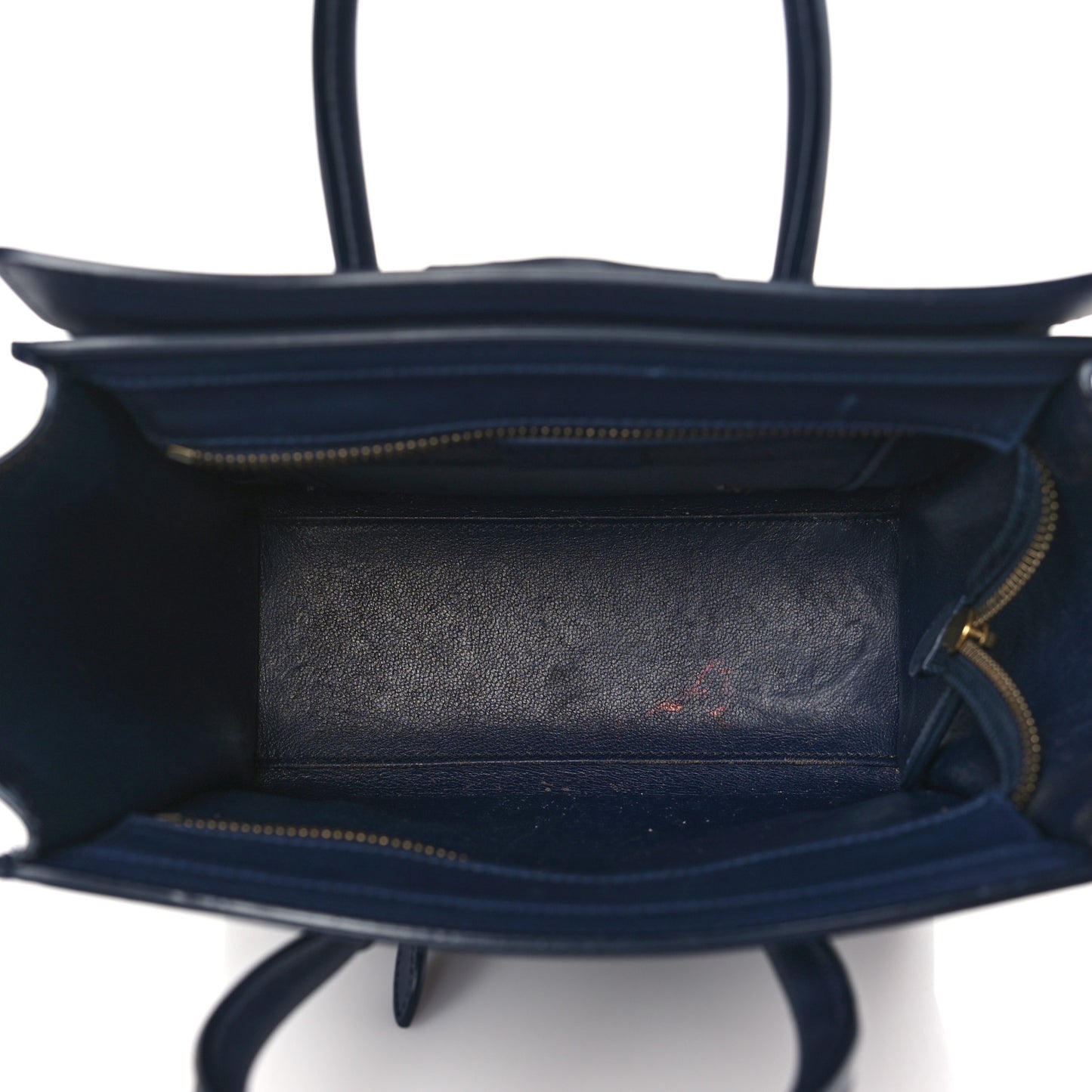 Smooth Calfskin Nano Luggage Navy Blue