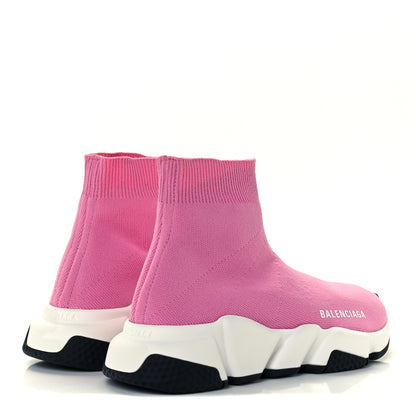 Balenciaga Neoprene Knit Bi-Color Sole Womens Speed Sneakers 35 Pink White Black 4 of 11
