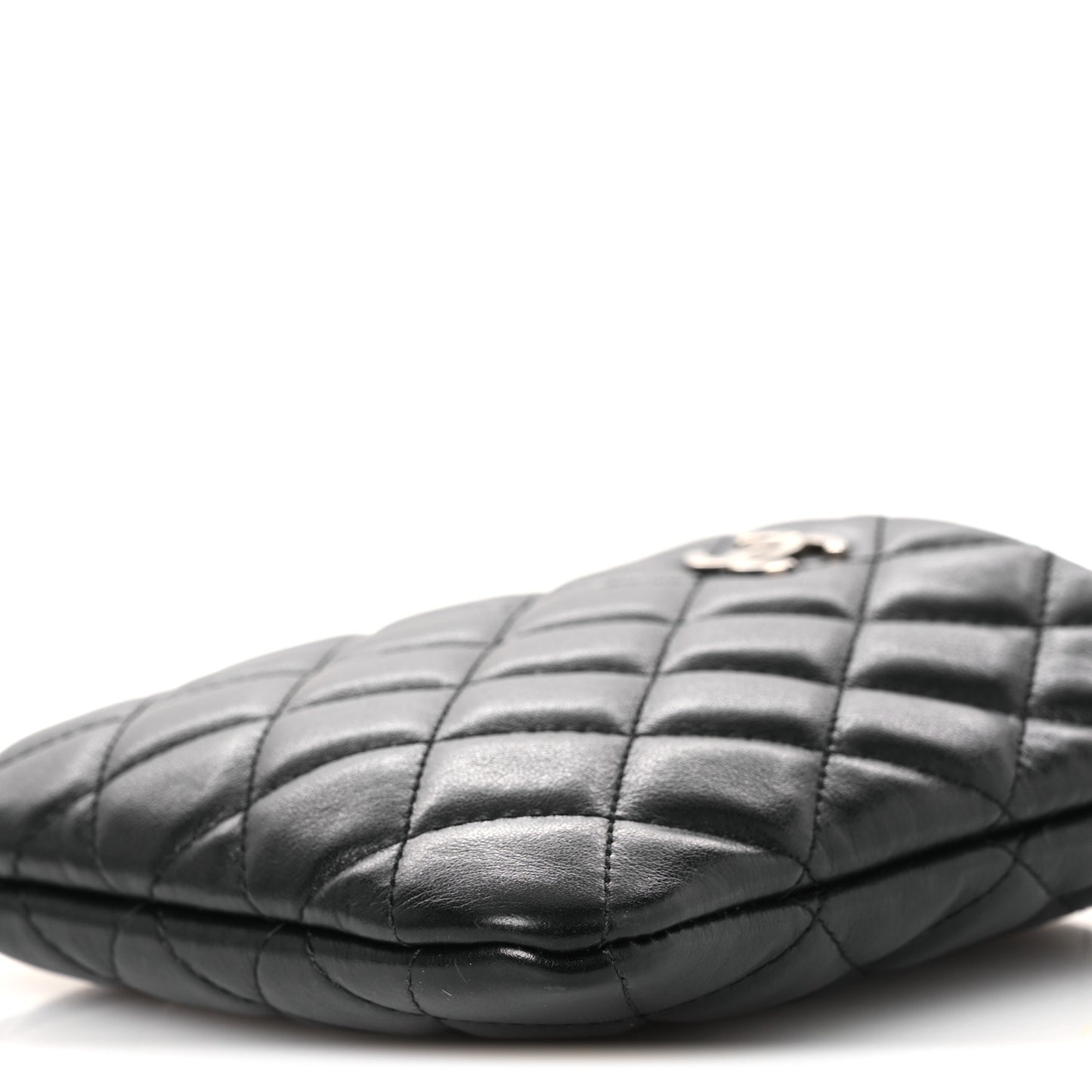 Calfskin Quilted Crossbody Bag Black