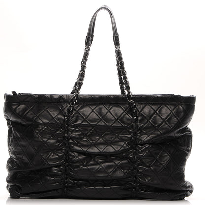 Chanel Lambskin East West Sharpei Shopping Tote Black 1 of 16