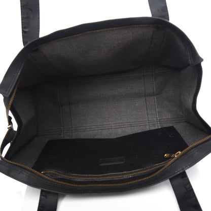 MCM Monogram Coated Canvas Tote Bag Black 5 of 7