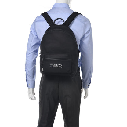 Christian Dior x Sorayama Nylon Backpack Black Multicolor 2 of 10