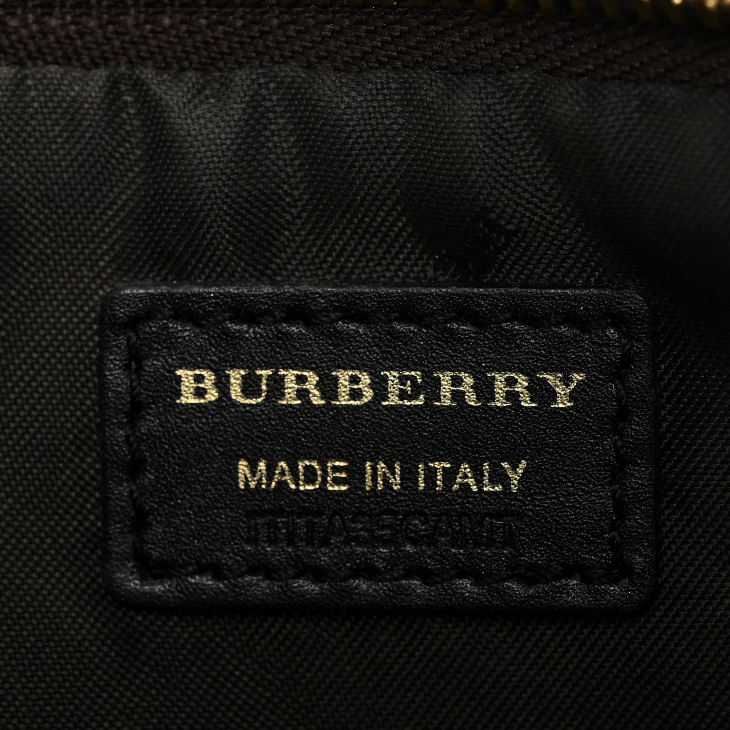 Burberry Haymarket Check Small Peyton Crossbody Clutch Bag Chocolate 5 of 13