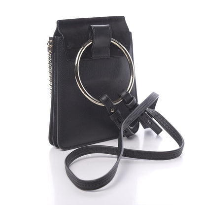 Chloe Suede Calfskin Mini Faye Bracelet Bag Black 3 of 9
