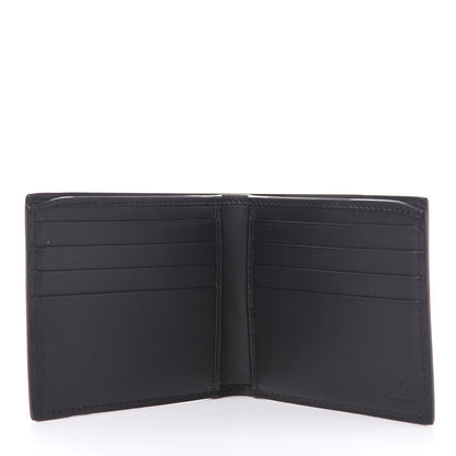 Gucci Calfskin Rabbit Embroidered Bi-Fold Wallet Black 5 of 9