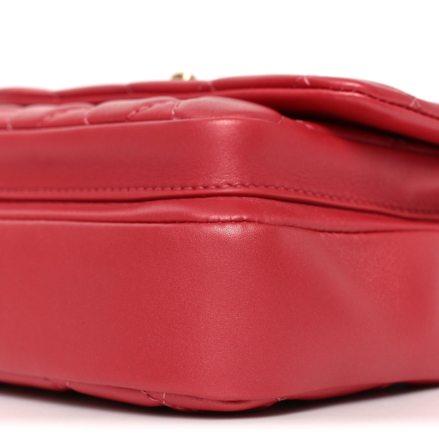 Chanel Calfskin Quilted Top Handle Flap Dark Pink 1881972