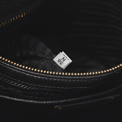 Prada Vitello Daino Tote Black 8 of 13