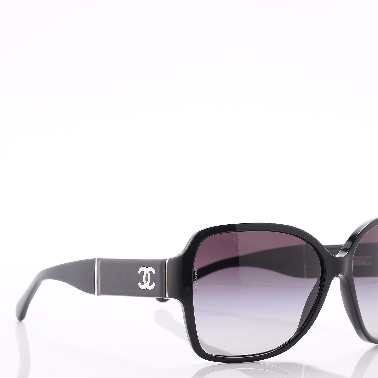 Chanel CC Sunglasses 1345 Black 5 of 8