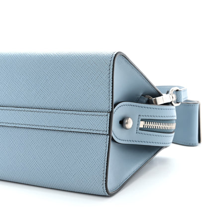 Prada Saffiano Cuir Calfskin Mini Monochrome Top Handle Tote Astrale 11 of 11