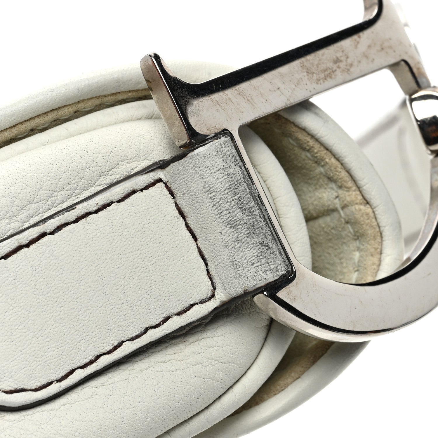 Christian Dior Calfskin Saddle Bag White 12 of 13