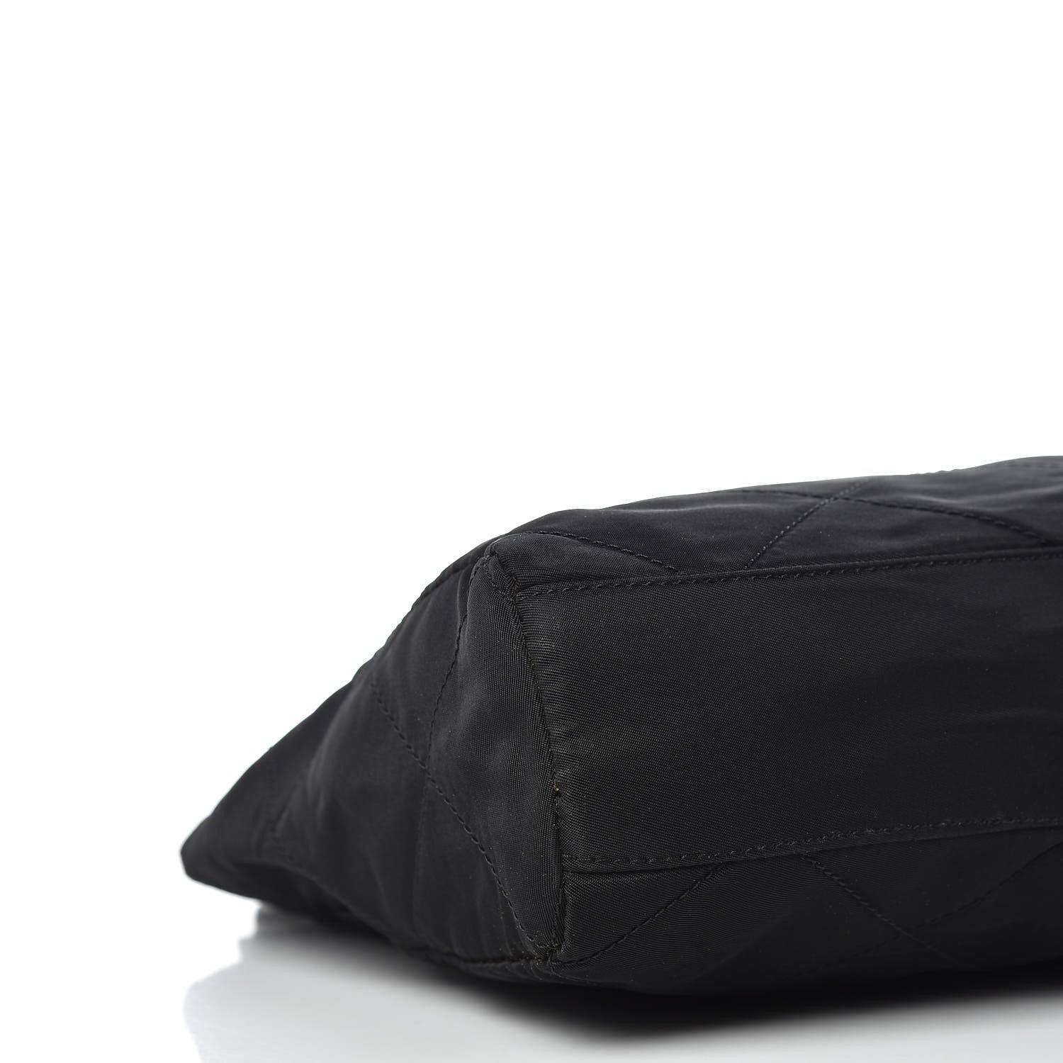 Prada Nylon Tessuto Impuntu Quilted Shoulder Bag Black 5 of 11