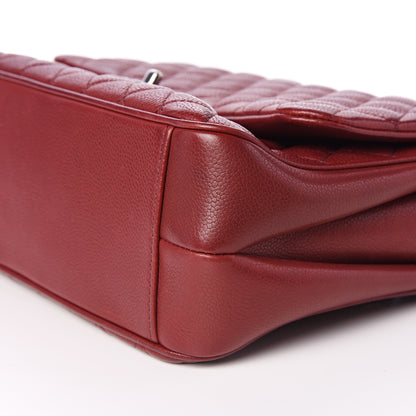 Chanel Caviar Quilted Medium Rock In Rome Single Flap Burgundy 9 of 12