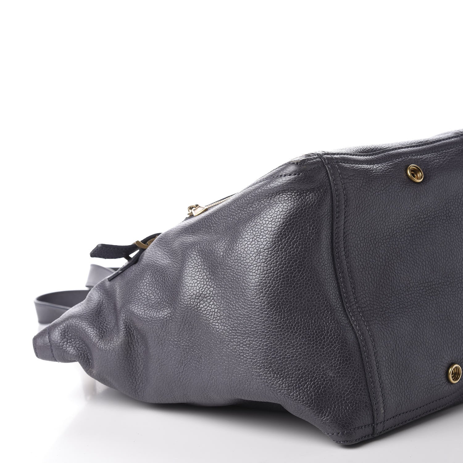Saint Laurent Calfskin Small Downtown Tote Grey 5 of 9