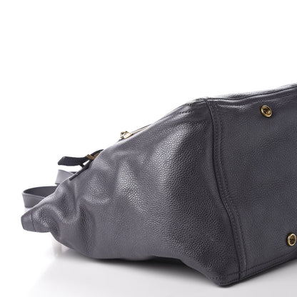 Saint Laurent Calfskin Small Downtown Tote Grey 5 of 9
