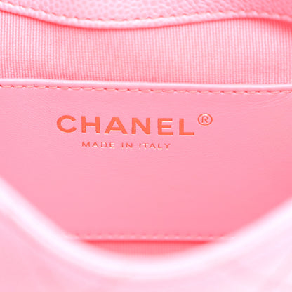 Chanel Caviar Quilted Mini Messenger Flap Light Pink 4 of 10
