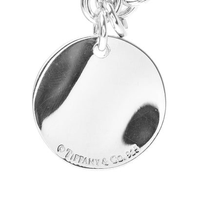 Tiffany Sterling Silver Notes Round Tag Charm Bracelet 4 of 4