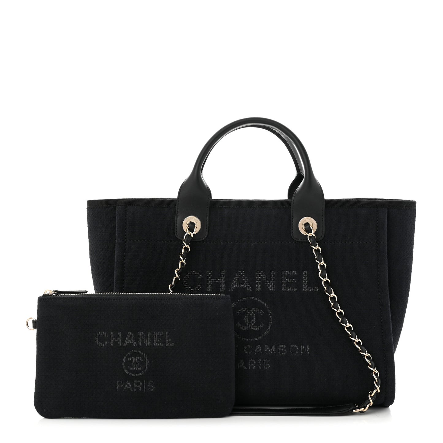 Mixed Fibers Small Deauville Tote Black