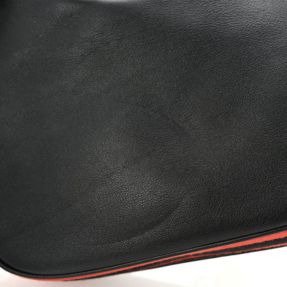 Gucci Aria Calfskin Web Small Attache Shoulder Bag Black 11 of 11