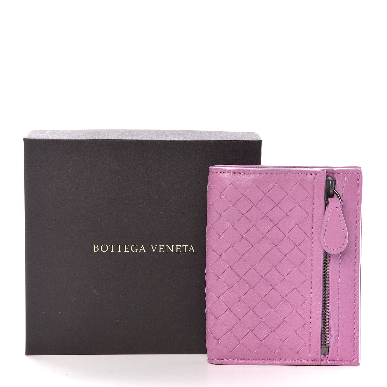 Bottega Veneta Nappa Intrecciato Compact Wallet Twilight 8 of 8