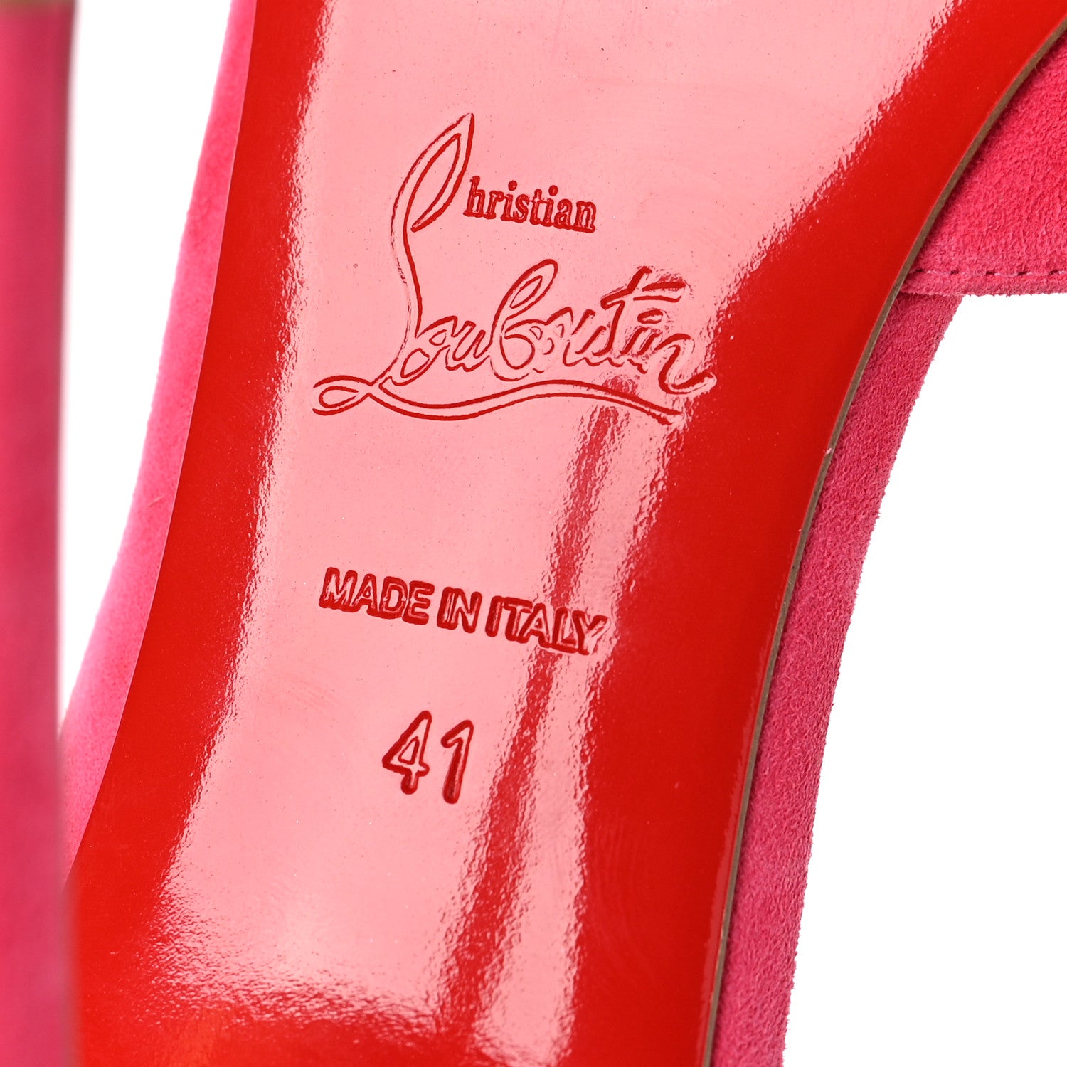 Christian Louboutin Suede Iriza 100 Pumps 41 Bengal Rose 10 of 13