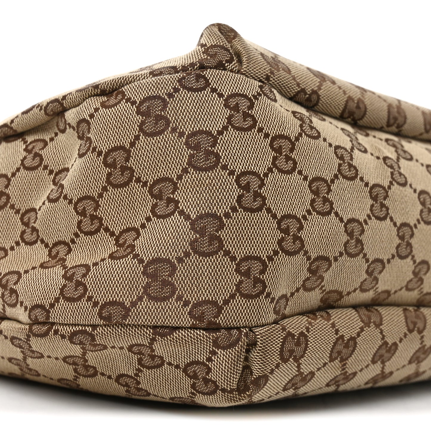 Monogram Large New Ladies Web Hobo Dark Brown