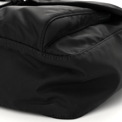 Prada Re-Nylon Vela Saffiano Pocket Single Buckle Messenger Shoulder Bag Black 9 of 9
