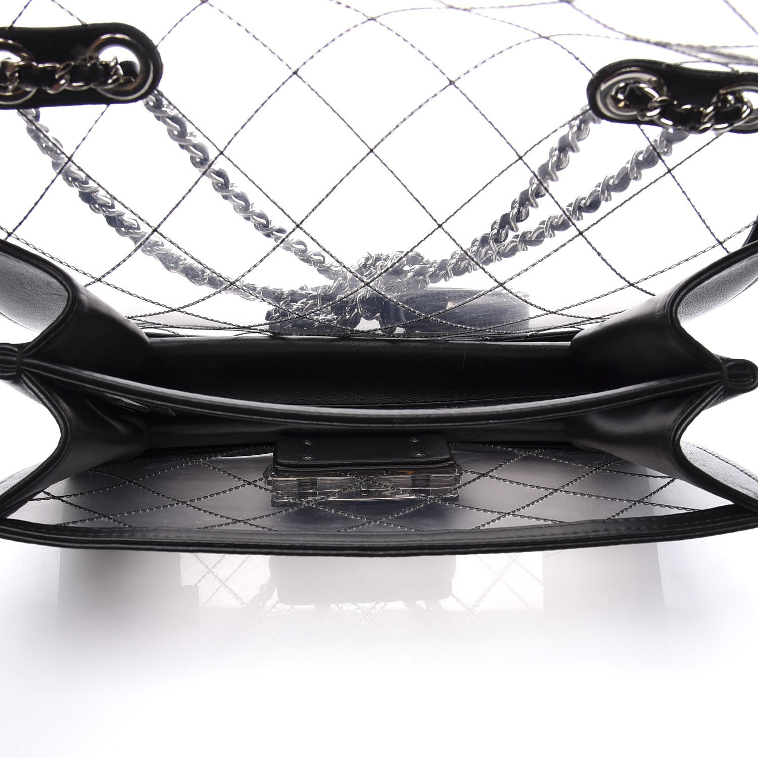 Chanel PVC Lambskin Quilted Beauty Lock Flap Black 4 of 9
