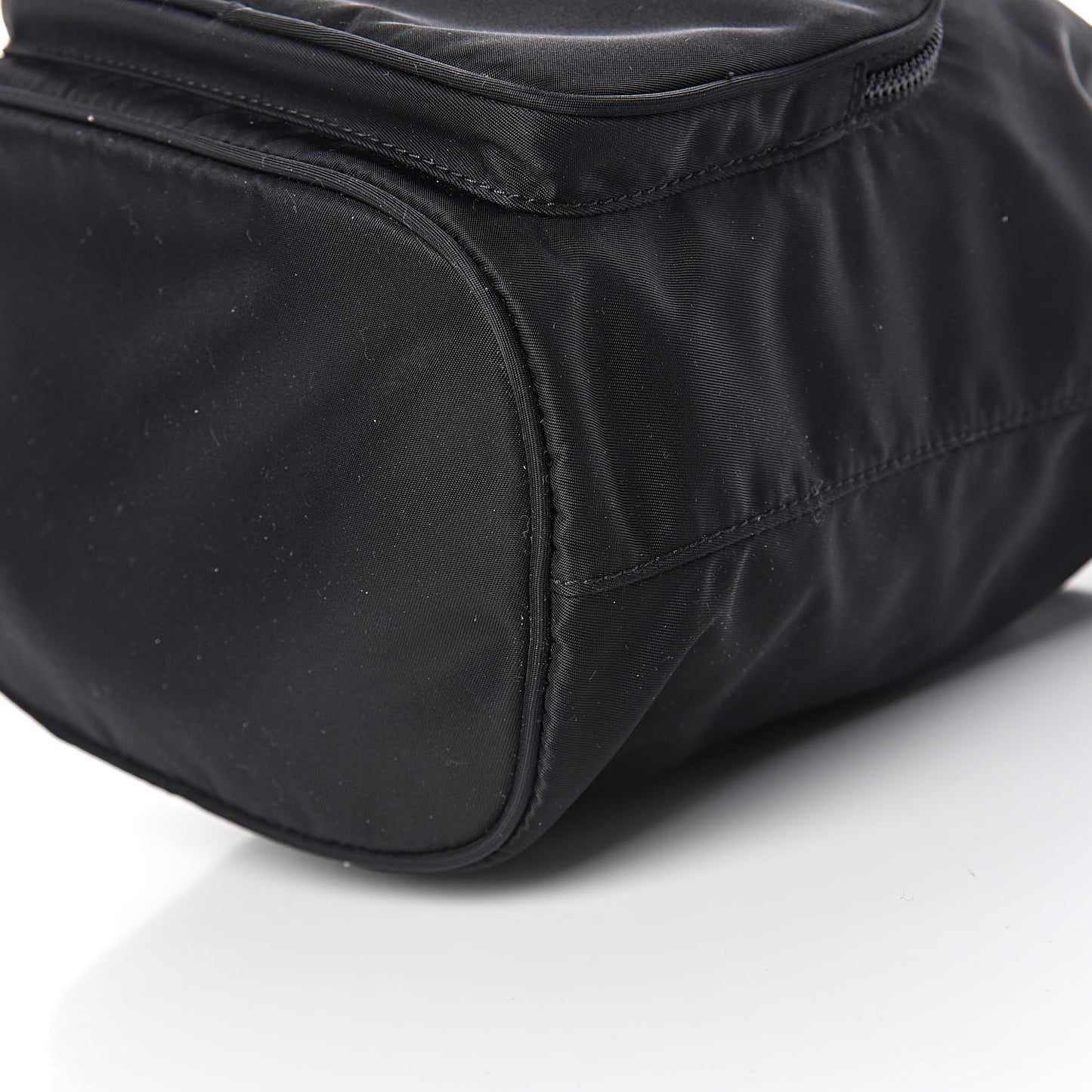 Tessuto Nylon Studded New Vela Mini Bucket Crossbody Bag Black Fuoco