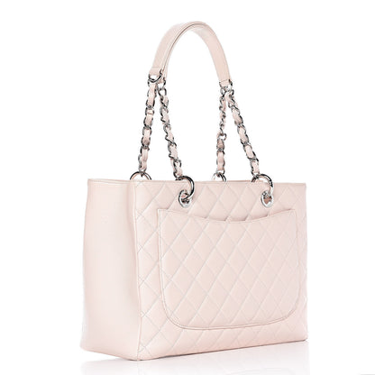 Chanel Caviar Quilted Grand Shopping Tote GST Light Pink 3 of 12
