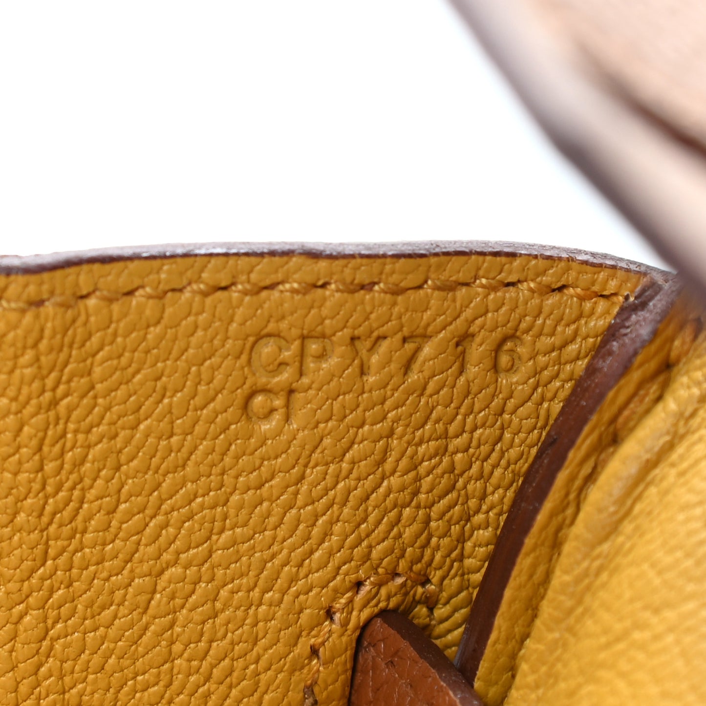 Togo Swift Officier Birkin 30 Gold Ambre