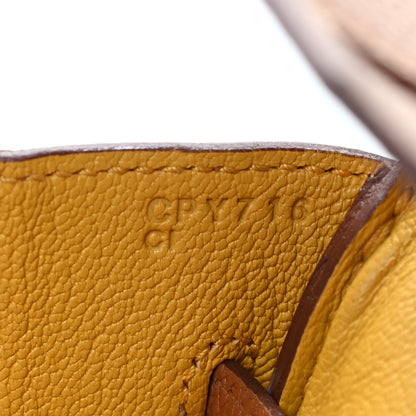 Hermes Togo Swift Officier Birkin 30 Gold Ambre 7 of 10