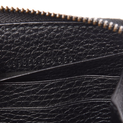 Gucci Calfskin Butterfly Zip Around Wallet Black 7 of 9