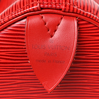 Louis Vuitton Epi Speedy 25 Castillan Red 6 of 9